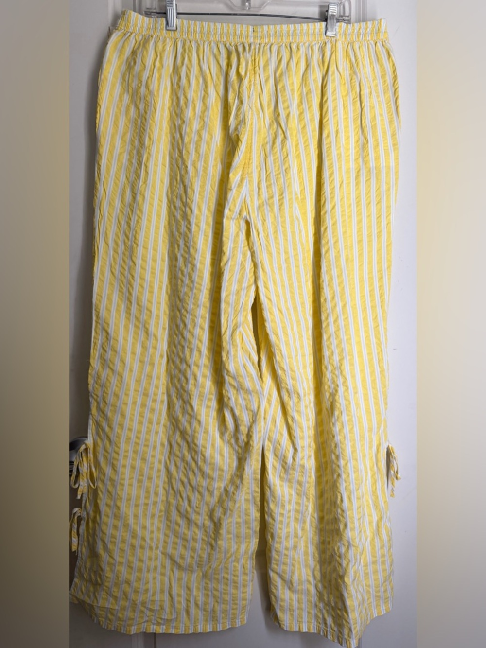 NWT Aerie Off-Duty Seersucker Side Tie Trouser PJ XL longwear casual cottonmodal - Picture 8 of 13